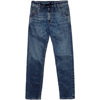 Textil Homem Calças ruffle Jeans Diesel KROOLEY Azul