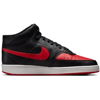 Sapatos Homem Botas baixas Nike Court Vision Mid Preto, Vermelho