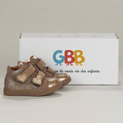 Sapatos Rapariga Sapatilhas de cano-alto GBB  Bege