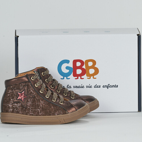 Sapatos Rapariga Sapatilhas de cano-alto GBB  Castanho