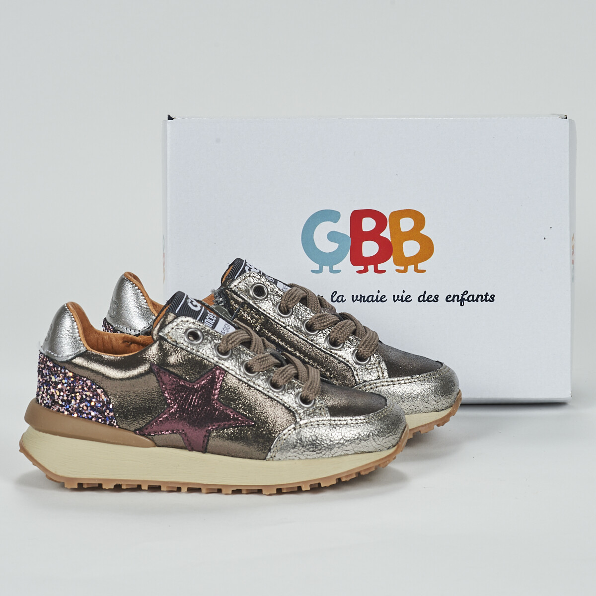 Sapatos Rapariga Sapatilhas GBB AI345-11-C-ECH Preto
