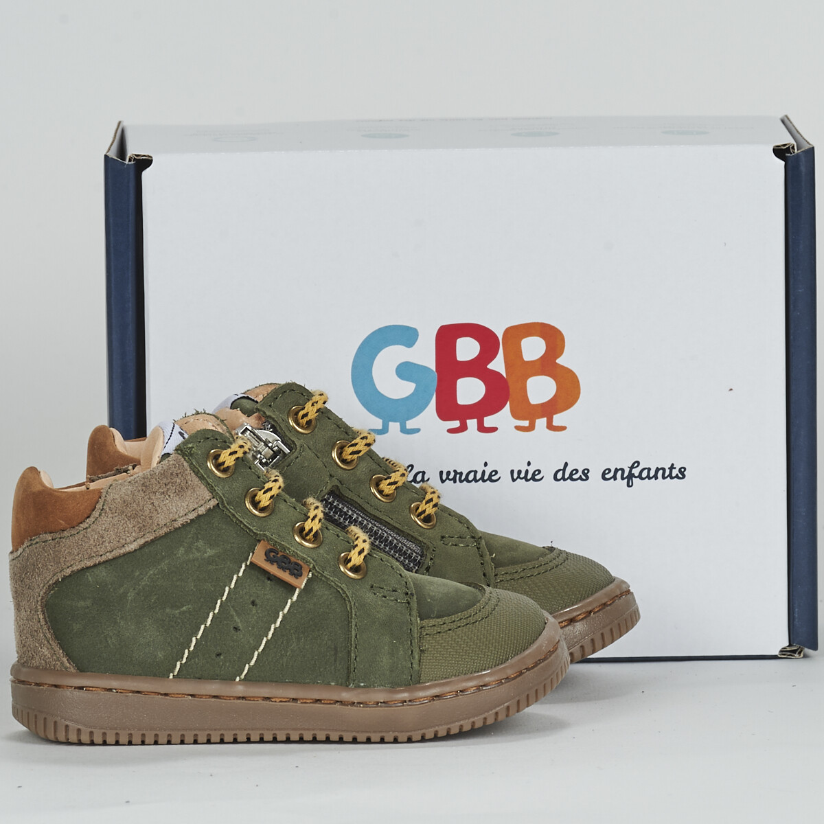 Sapatos Rapaz Sapatilhas de cano-alto GBB  Verde
