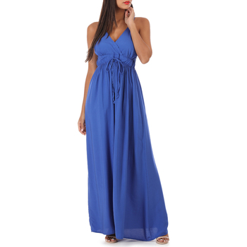 Textil Mulher Vestidos compridos La Modeuse 29753_P69092 Azul