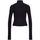 Textil Mulher camisolas Jjxx 12236219 CROPPED ROLL-BLACK Preto