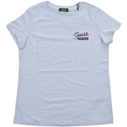Textil Mulher T-shirts e Pólos Guess W3GI37 K46D1 Azul