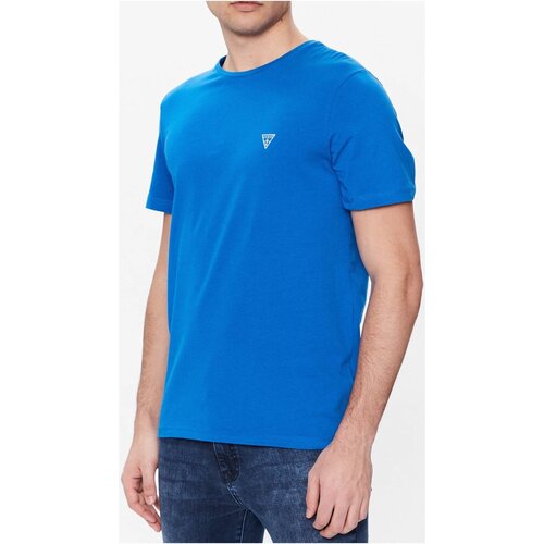 Textil Homem T-Shirt mangas curtas Guess U94M09 K6YW1 Azul