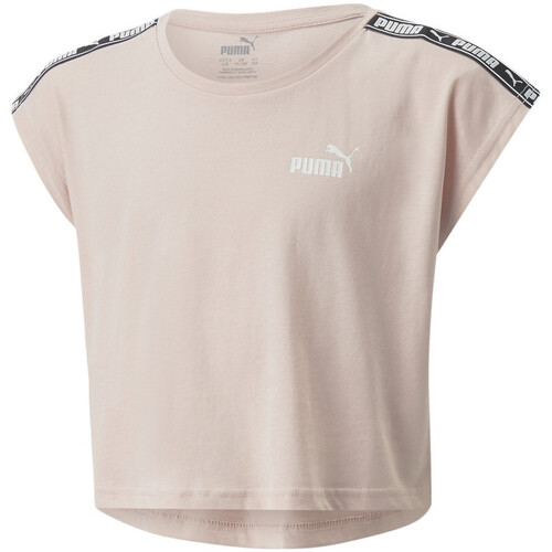 Textil Rapariga T-shirts e Pólos Svarta Puma  Rosa