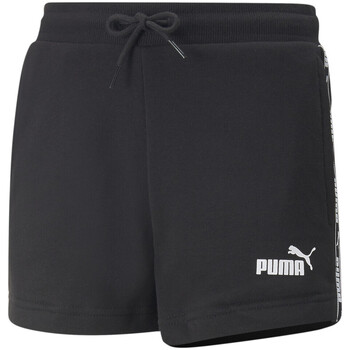 Textil Rapariga Shorts / Bermudas Mms Puma  Preto