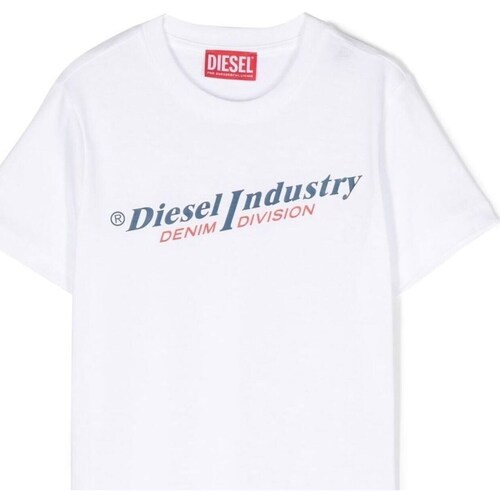 Textil Rapaz T-Shirt mangas curtas Diesel J01132-00YI9 Branco