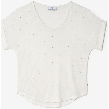 Textil Mulher T-shirts e Pólos Franklin & Marshises T-shirt BIBOU Branco