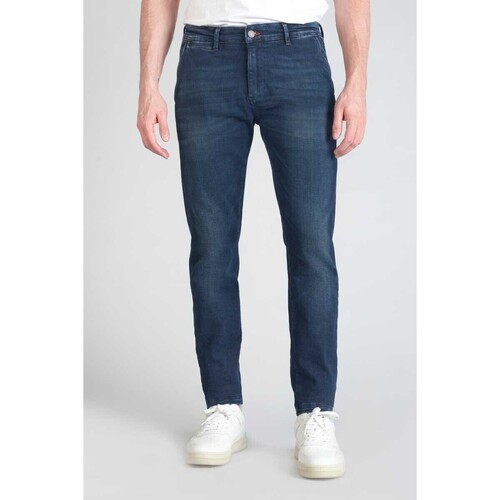 Textil Homem Emporio Armani EA7 Calça com bolsos Jeans chino DEJEAN, comprimento 34 Azul