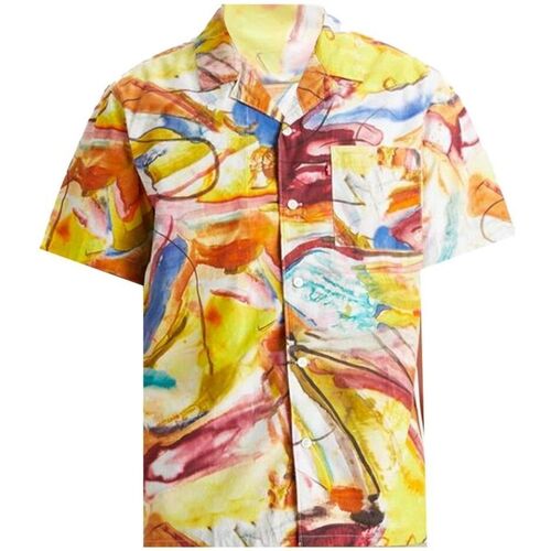 Textil Mulher camisas Levi's 72625 0077 - CAMP SHIRT-ARTSCHOOL PRINT Amarelo