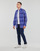 Textil Homem Camisas mangas comprida Stripe Golf Polo Shirt Mens CHEMISE COUPE DROITE EN OXFORD Azul
