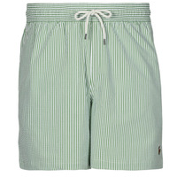 Textil Ruched Fatos e Moleskin shorts de banho Polo Ralph Lauren MAILLOT DE BAIN A RAYURES EN SEERSUCKER Verde / Branco / Primary / Verde