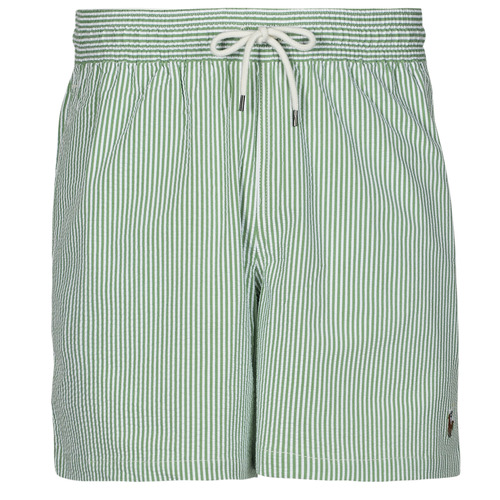 Textil Homem Fatos e shorts de banho Cardigan stile polo blu navy MAILLOT DE BAIN A RAYURES EN SEERSUCKER Verde