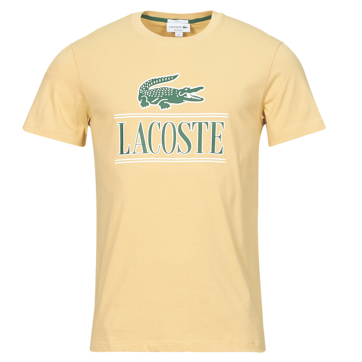 Textil Homem Lacoste crocodile-logo polo shirt TH1218 Bege