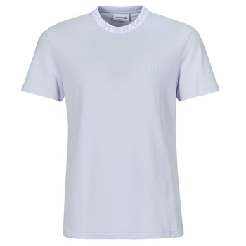 Textil Homem T-Shirt mangas curtas Lacoste Beyaz TH7488 Azul