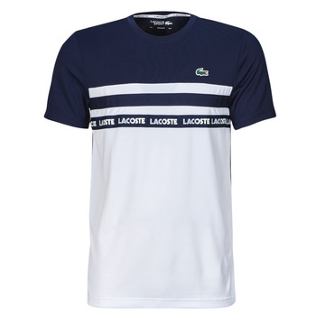 Textil Homem T-Shirt mangas curtas Lacoste TH7515 Marinho / Branco