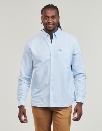 Textil Homem Camisas mangas comprida Court Lacoste CH1911 Azul