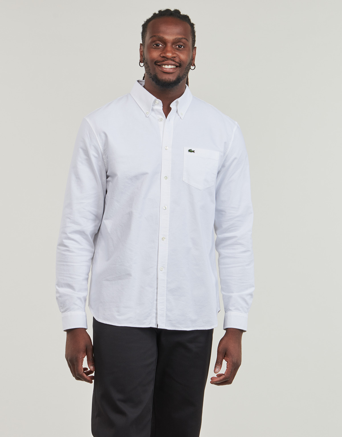 Textil Homem Camisas mangas comprida Lacoste CH1911 Branco