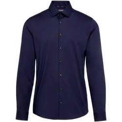 Textil Noir Camisas mangas comprida Calvin material Klein Jeans Top menta nero K10K108229 Azul