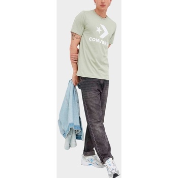 Textil Tops sem mangas Converse T-shirt logo frontale Verde