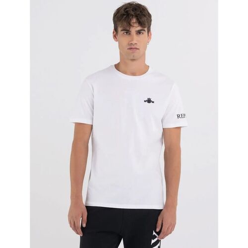 Textil Homem T-shirts e Pólos Replay M6472.22980P-001 Branco