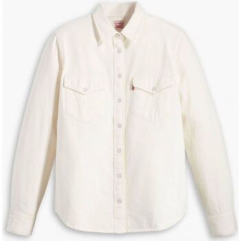 Textil Mulher camisas Levi's 16786 0014 ICONIC WESTERN-ECRU Branco