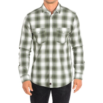 Textil Homem Camisas mangas comprida Strellson 10004718-325 Verde