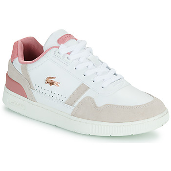 Sapatos Mulher Sapatilhas serigraphie Lacoste T-CLIP Branco / Rosa
