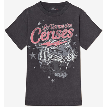 Textil Rapariga T-shirts e Pólos Le Temps des Cerises T-shirt MUNSONGI Preto