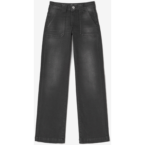 Textil Rapariga Calças de ganga Polos mangas curtaises Jeans  pulp flare, comprimento 34 Preto