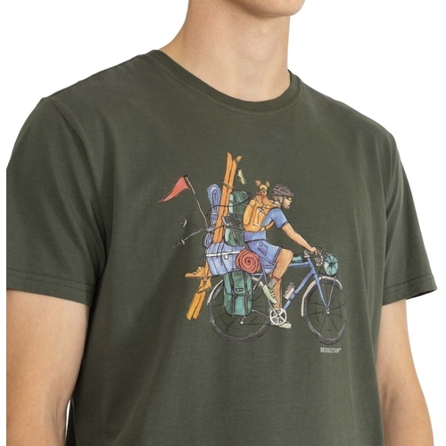 Rvlt Revolution T-Shirt Regular 1333 CYC - Army Verde