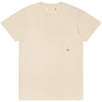 Textil Homem T-shirts e Pólos Revolution T-Shirt Regular 1330 SWI - Off White Branco