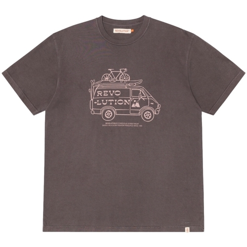 Textil Homem T-shirt Regular 1340 Sha Revolution T-Shirt Loose 1329 PAK - Dust Purple Violeta