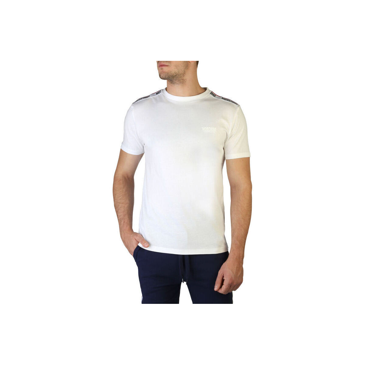 Textil Homem T-Shirt mangas curtas Moschino - 1901-8101 Branco
