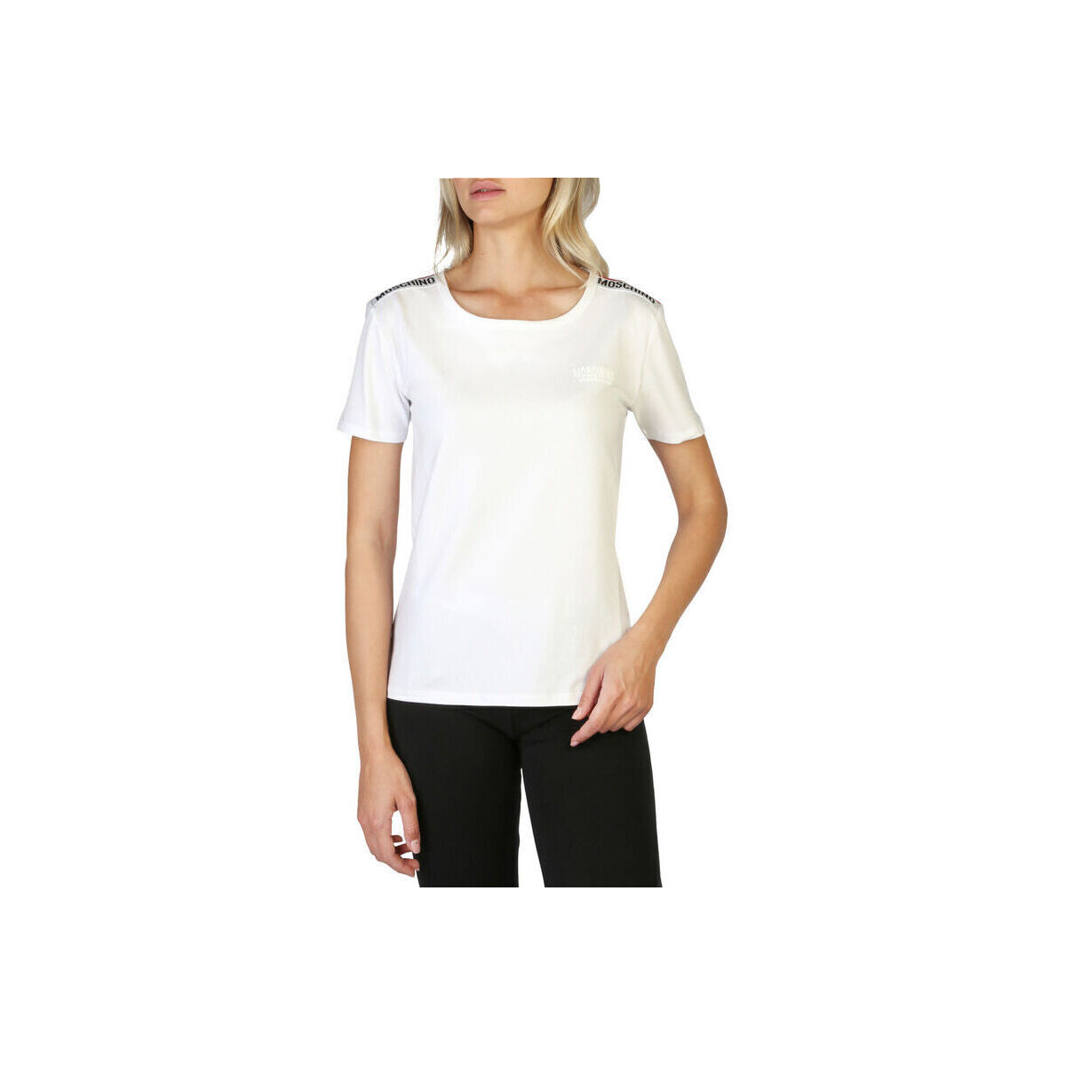 Textil Mulher T-Shirt mangas curtas Moschino - 1901-9003 Branco