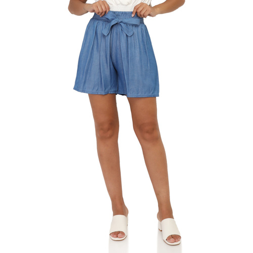 Textil Mulher Shorts / Bermudas La Modeuse 67282_P156286 Azul