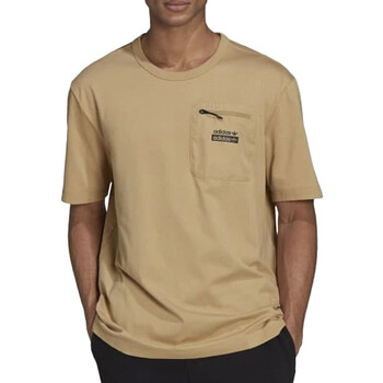 Textil Homem Czarny T Shirt adidas Originals  Castanho