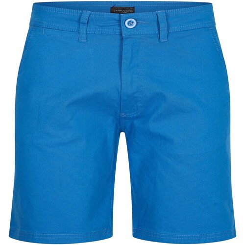 Textil Homem Shorts / Bermudas Cappuccino Italia Tipped Tricot Polo Azul