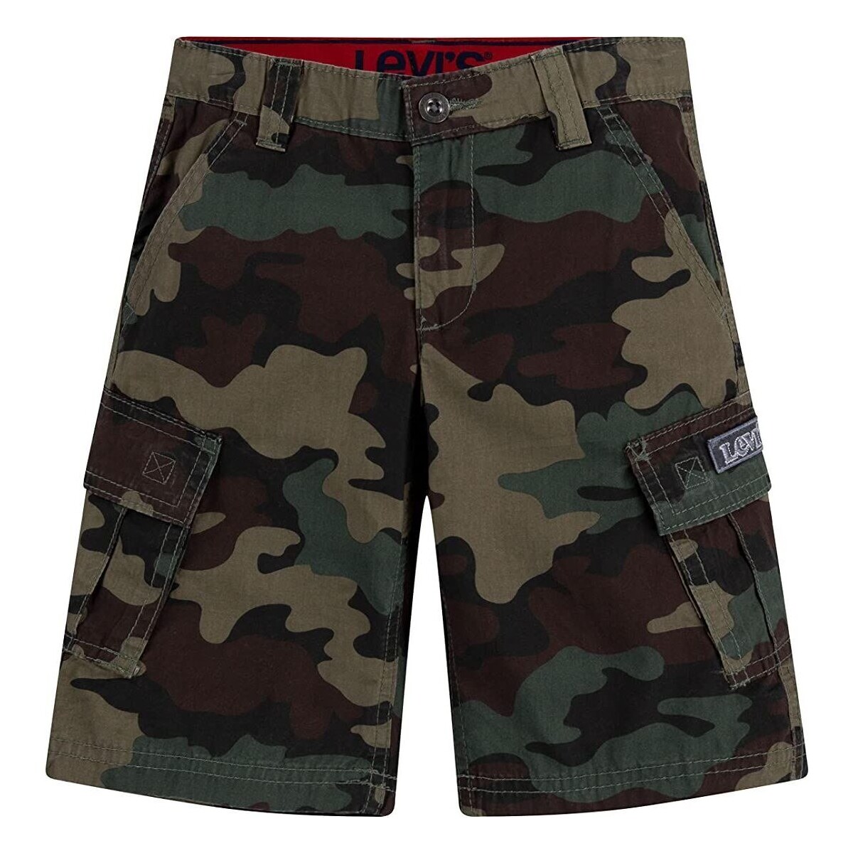 Textil Rapaz Shorts / Bermudas Levi's 9EC769 CARGO SHORT-E7V CYPRESS CAMO Verde
