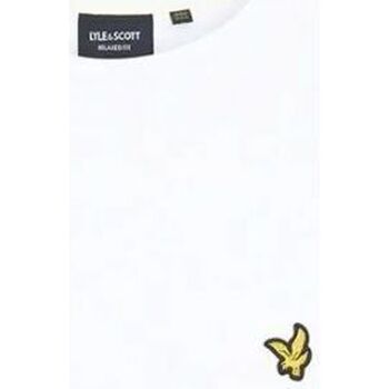 Textil Homem T-shirts e Pólos Lyle & Scott TS1804V SLUB-626 WHITE Branco