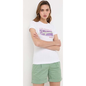 Textil Mulher T-shirts e Pólos Guess W3YI33 J1314 Branco