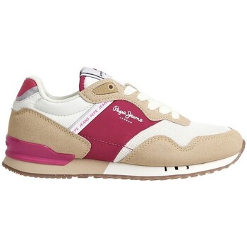 Sapatos Mulher Sapatilhas Pepe Sophia JEANS SNEAKERS  PGS30585 Bege