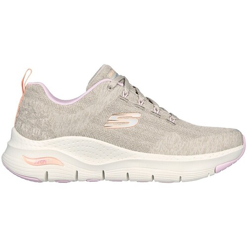 Sapatos Mulher Sapatilhas Skechers DEPORTIVAS MUJER ARCH FIT BEIG Bege