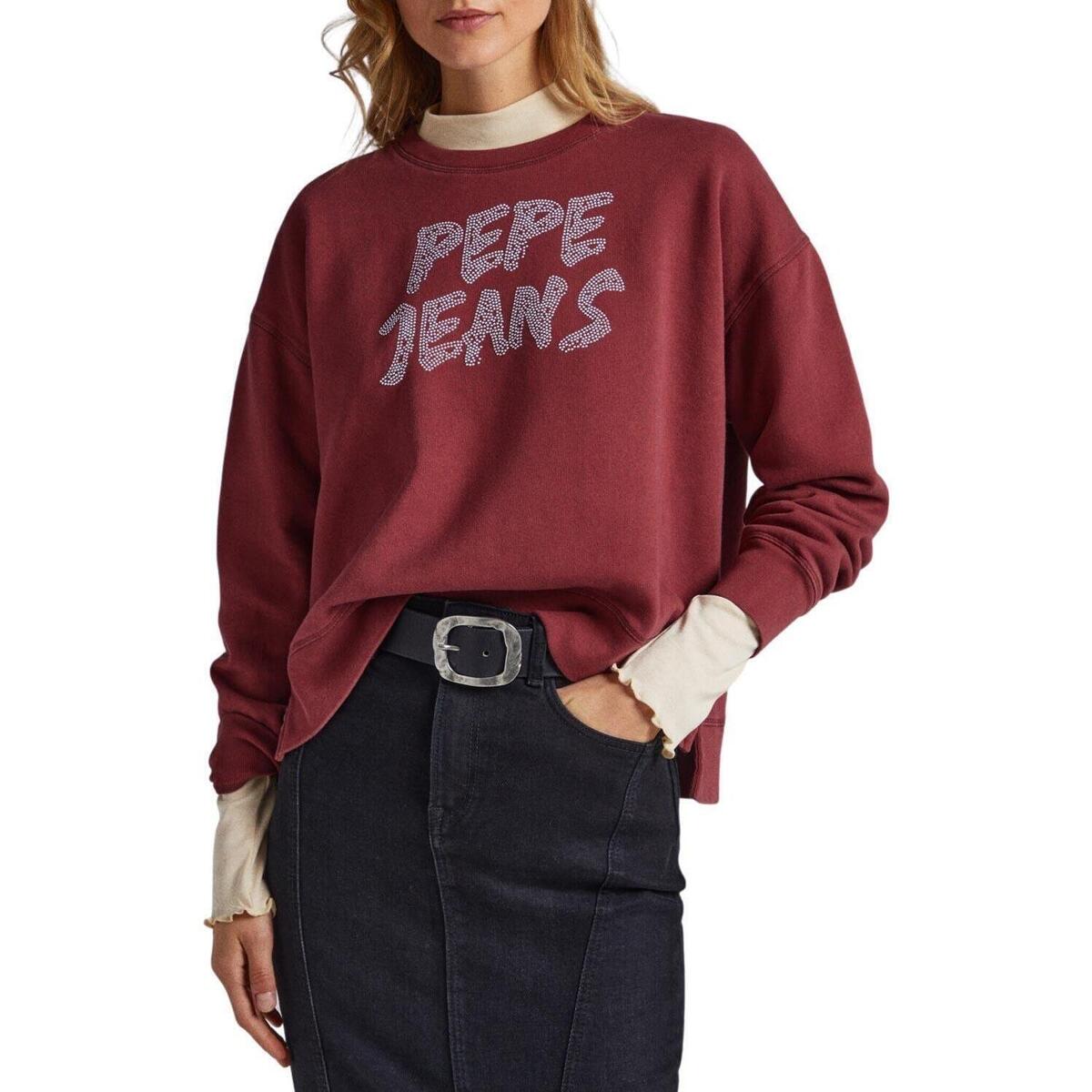 Textil Mulher Sweats Pepe jeans  Vermelho
