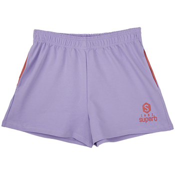 Textil Mulher Shorts / Bermudas Superb 1982 SPRBSH-2201-LILAC-CREAM Violeta