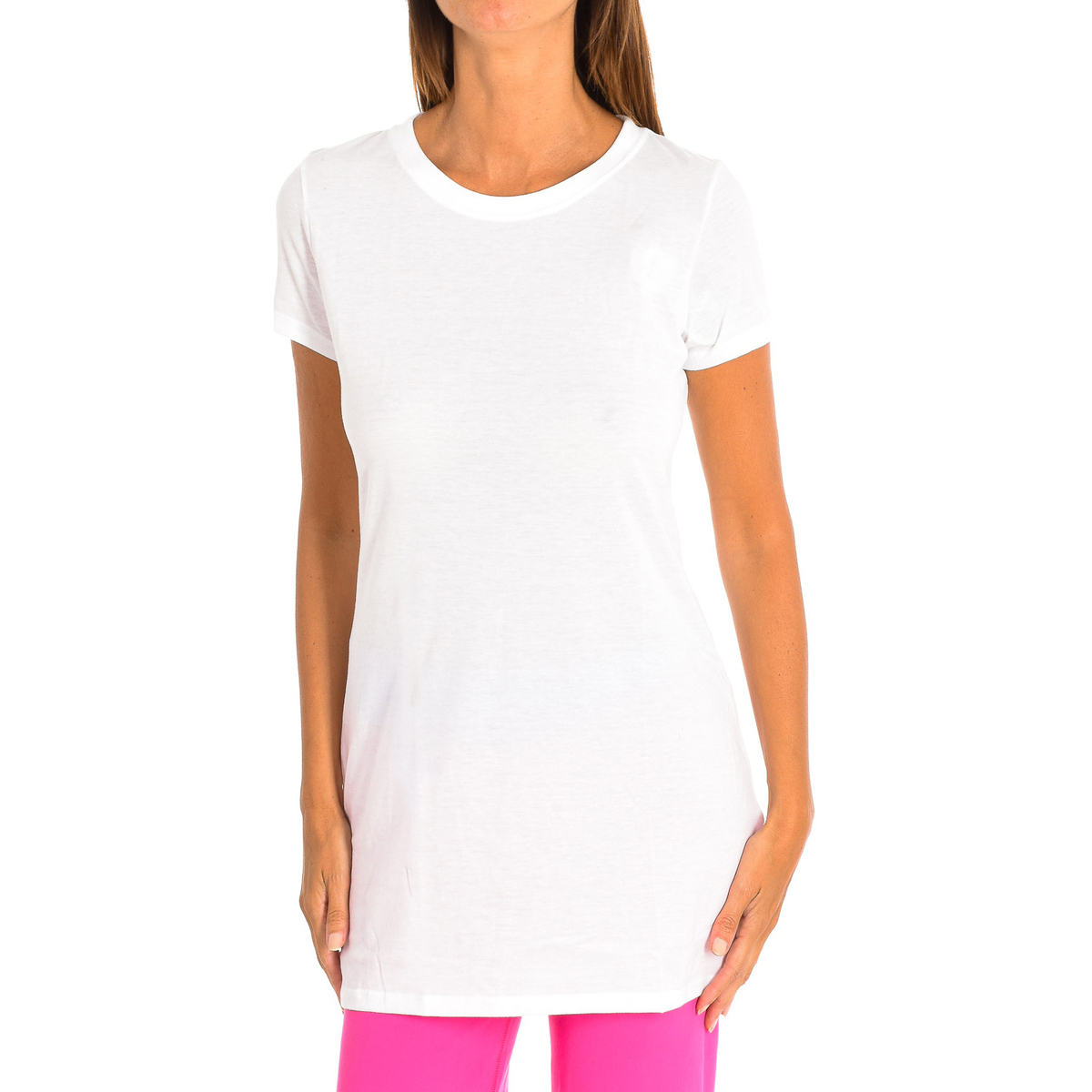 Textil Mulher T-shirts track e Pólos Zumba Z1T00543-BLANCO Branco