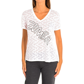 Textil Mulher T-shirts e Pólos Zumba Z1T00587-BLANCO Branco