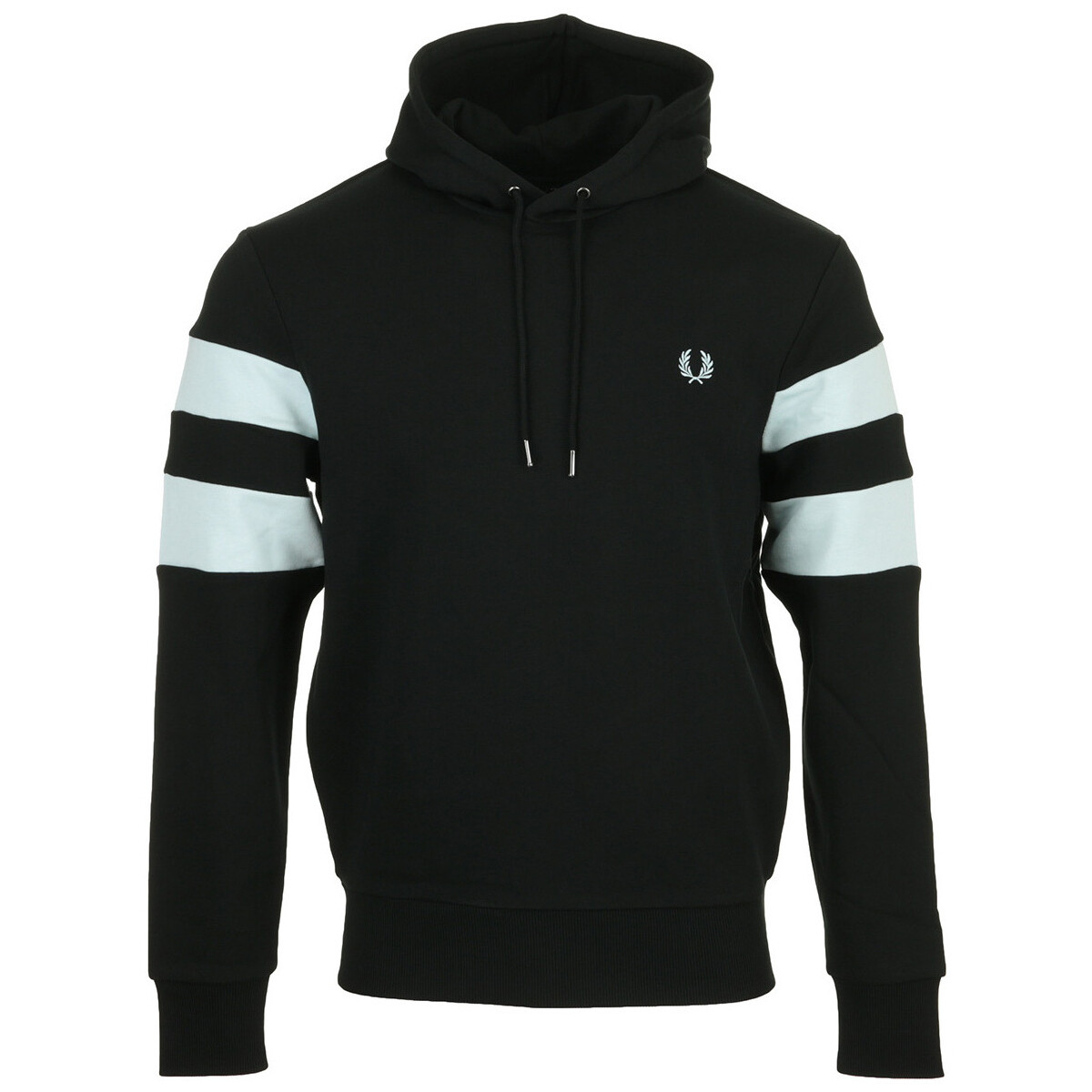 Textil Homem Sweats Fred Perry Tipped Sleeve Hooded Sweat Preto